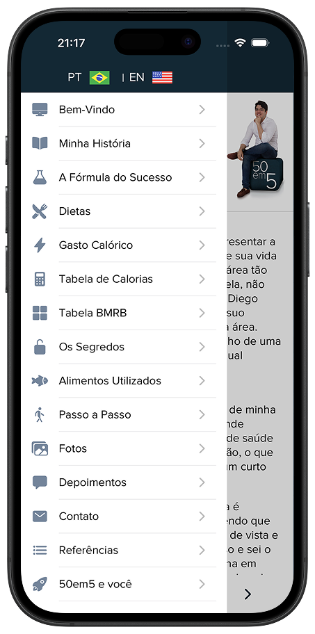 Tela 02 de aplicativo 50em5